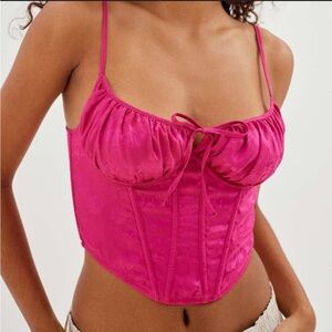 Urban outfitters Pink Corset Top